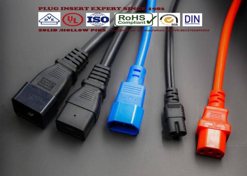 Power Cords Sets IEC 60320 C13 VDE H05VV-F 3X0.75 3X1.0 3X1.5
