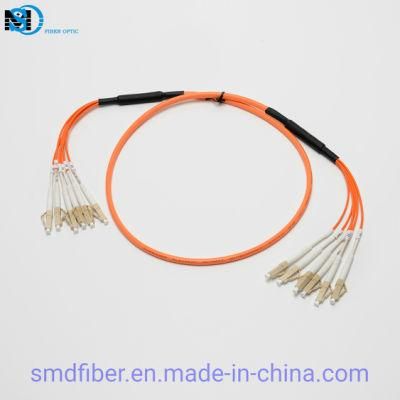 Multimode Om2 LC/Upc-LC/Upc 2.0mm 6c Branch Fiber Optic Cable