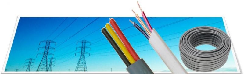 BVVB 3X1.5 PVC Insulated and PVC Jacket Electric Wire 3 Core Flat Cable
