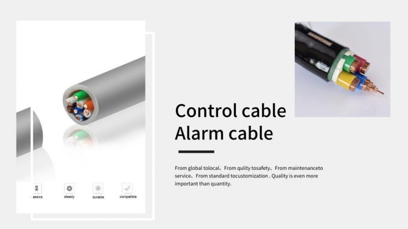 Factory 22 AWG 8 Core Standard Insulated 2 Shield Alarm Cable