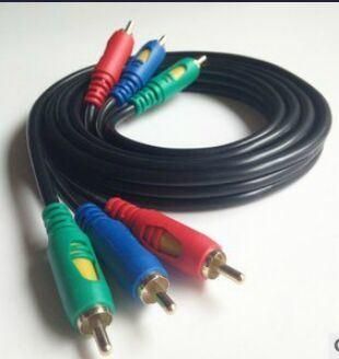 Audio Video Cable RCA Cable 3RCA to 3RCA Cable with Gold Plug