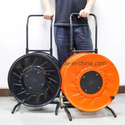 Robust PC Fiber Optic Cable Reels with Winder 380mm Empty Cable Drums Ce