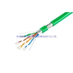 High Speed Cat7 Indoor 23AWG UTP LAN Cable 1000FT 4 Pair with Solid Bare Copper Conductors, PVC Jacket and LSZH