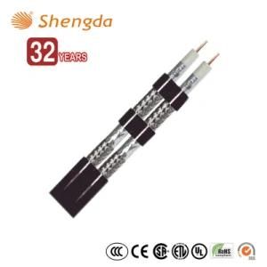 Mini Black Rg59 Quad Shield Coaxial Cable CCTV CATV Audio 305m/Roll