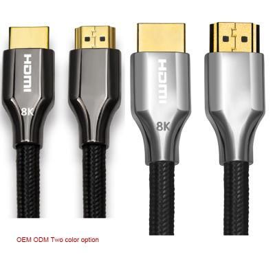 8K HDMI Cable Ultra High Speed 48Gbps 4K 120Hz Braided HDMI Cable Dynamic HDR Vision 8K HDMI cable