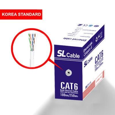 Net Lowest Price Stock Cable FTP CAT6 24AWG CCA PVC Jacket Bulk Ethernet Cable 1000FT 305m Network Cable