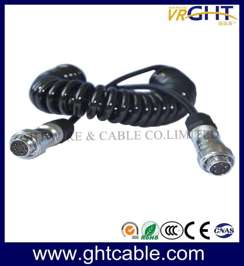 Hot Sale Multi-Core Electrical Coil Spiral Coiled Trailer Spring Cable