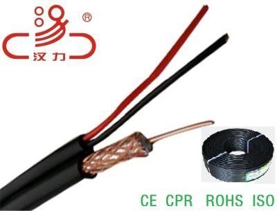 Rg59 Add 2c Power Line Coaxial TV Cable CCS Conductor for Audio / Power Transmission
