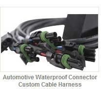 Automotive Wire Harnesses with Detuch Connector, Jae Connecto