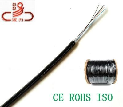 Indoor/Outdoor 1 2 Cores Bow Type Self-Supporting Wire Drop Fiber Optic Cable