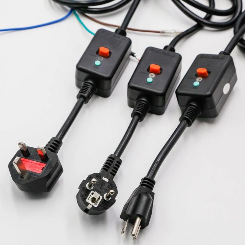 Power Cords Sets IEC 60320 C13 Angled VDE H05VV-F 3X0.75 3X1.0