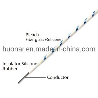 Silicone Rubber Fiberglass Braided Heating Electric Wire