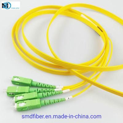 4core Quadplex Flat Yellow Color 2.0mm Jacket Indoor Cable
