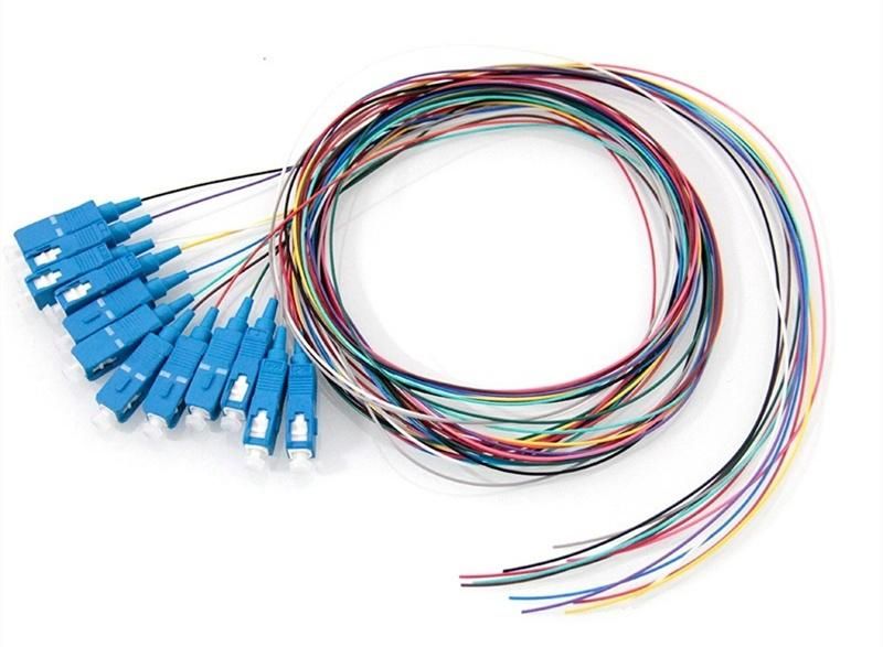 12 Core Sc Upc APC Fiber Optic Pigtail