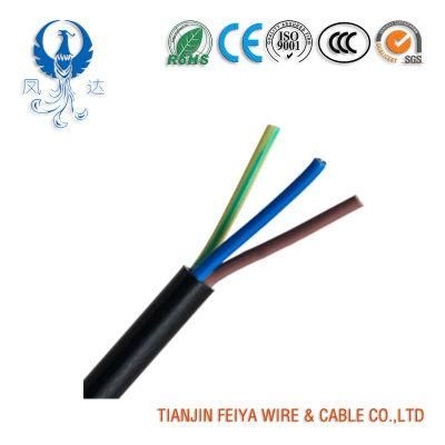 Trs H05rr-F 3 Core 1.5 mm&sup2; Multicore Mains Power Cable, Black Epr Insulated and Sheathed 16 a 300/500 V Rubber Power Cables