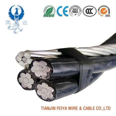 Aluminum Conductor Low Voltage XLPE Insulation Electric Power Twisted Electrical Overhead Service Drop ABC Cable