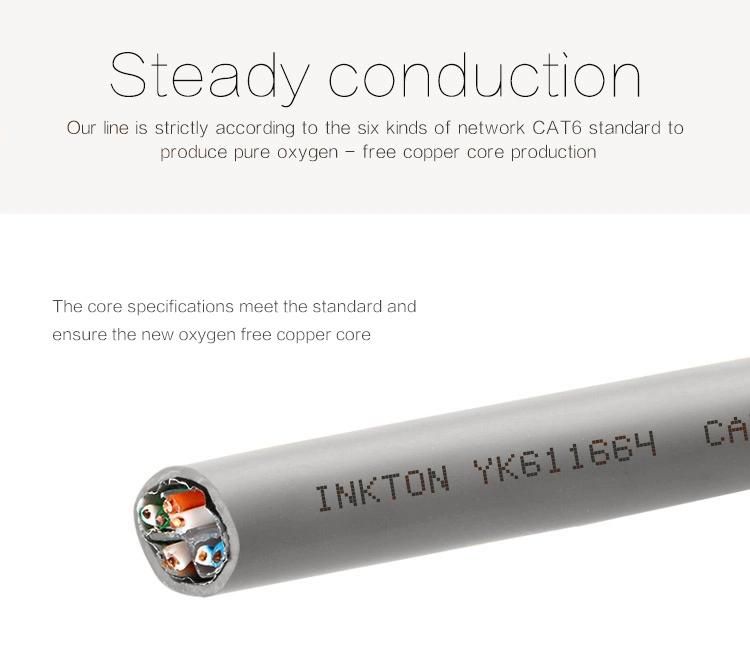 Outdoor FTP CAT6 Network Ethernet Communication Crossover 1000m Spiral Cable