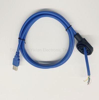 China Factory OEM Wiring Harness USB Male Cable with Cable Assembly