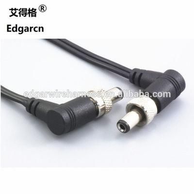 Male and Female 5.5*2.1mm DC Plug with Nut Used for Power Cable Assembly