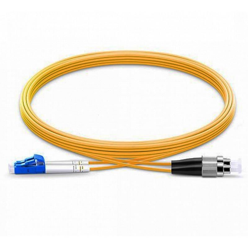 LC/Upc-FC/Upc Patch Cord 3.0mm PVC/Yellow Sm Dx Fiber Optic Cable