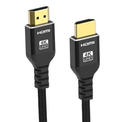 High Quality 4K@60HZ 18Gbps Premium HDMI Cable 24K Gold Plated HDMI Cable Scannable Label Support