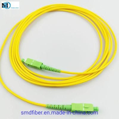 Sc/APC Sm 9/125 Sx 3.0mm 3m Fiber Optic Cable