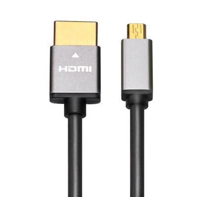 Custom wholesale price mirco hdmi to hdmi cable 4k support 4k 18Gbps 4k micro hdmi cable