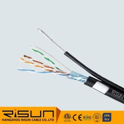 Ethernet Cable 24AWG FTP Cat5e with Messenger