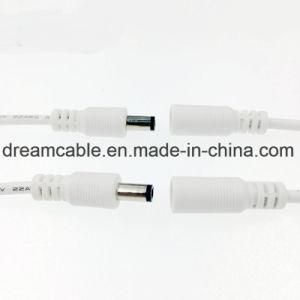 1m White Locking 2.5 mm DC Extension Cable