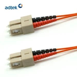 Hot New 2.0mm Sc/Upc-Sc/Upc Duplex 62.5/125 Om1 50/125 Om2 PVC/LSZH Patch Cord