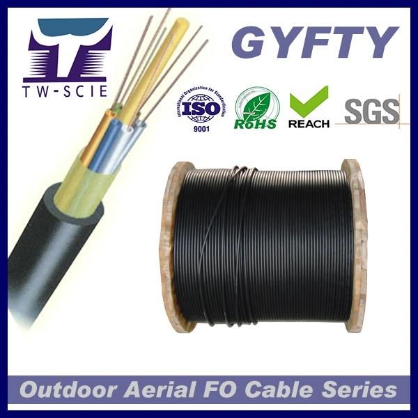 Non-Metallic 12 Core Aerial Optical Fiber Cable (GYFTY)