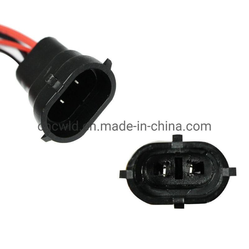 2* H11 Male Socket Wiring Harness H8 H9 LED Headlight Bi-Xenon Magnetic Adapter