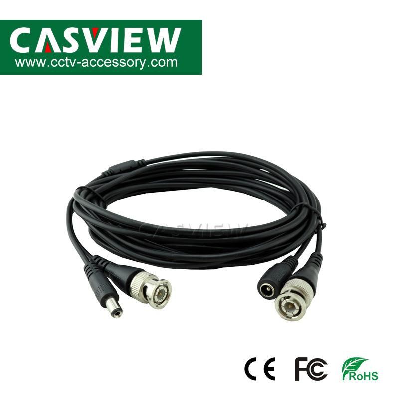 2 in 1 BNC Video Power Cable 5 Meters CCTV Plug and Play Cable for CCTV Surveillance System