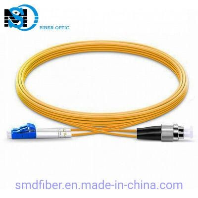 LC/Upc-FC/Upc Patch Cord 3.0mm PVC/Yellow Sm Dx Fiber Optic Cable