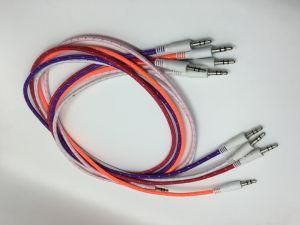 Factory Price Audio Cable, Visible Light Car Audio Aux 3.5mm USB Cable, Headphones, Earphones