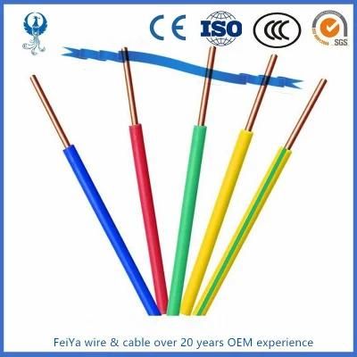 4mm2 6mm2 10mm2 10mm Copper/Aluminum Single Core Cu Al PVC Plastic Insulated 450 750V Nh Zr BV Blv Electric Cable Wire for House4mm2 6mm2 10