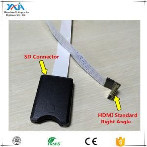 Xaja 2019 Newest SD Hc Card to 90 Degree Right Angle HDMI Extender Cable Connection Linker for GPS