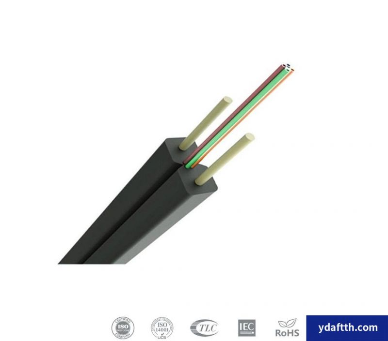 FTTH Indoor 1 Core G657A1 G657A2 GJXFH Gjxh Drop Fiber Optic Cable