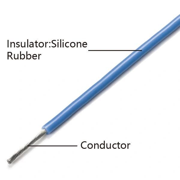 Sulicone Rubber Insulation Tinned, Silver or Nickel Plated Wire Cable