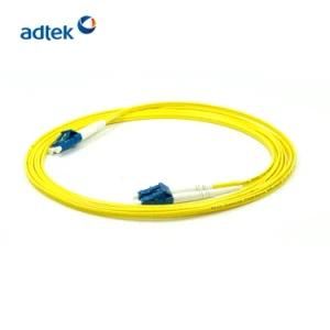 Low Installation LC/Upc-LC/Upc Duplex 2.0mm 9/125 Singlemode Yellow Patch Cord