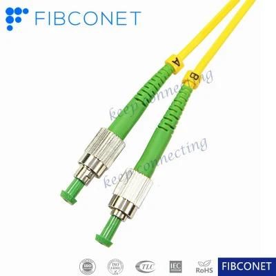 FTTH Single Mode 9/125 Duplex Sc/Upc - FC/APC PVC LSZH Fiber Optic Patch Cord