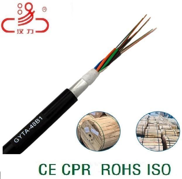 Communication Cable Optical Fiber Cable GYTA, GYTS 2- 48core Fiber Optical Cable