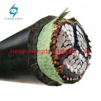 0.6/1kv Distribution Cable 3 Core Al XLPE Copper Neutral Screen Cables 3*240+Wns