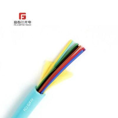 Cheapest Price 4 8 12 24 Core Indoor Multi Mode Breakout Fiber Optic Cable by 30 Years Factory