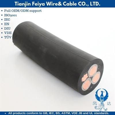 3.6/6kv Flexible Heavy Duty General Underground Round Flat Rubber Mining Trailing Power Cable Wires Aluminium Wire Control Cable