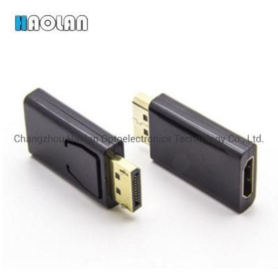 Gold Nickel Plated Standard Displayport Male Dp to HDMI Female Converter Head Adapter 1080P Video Audio Connecto
