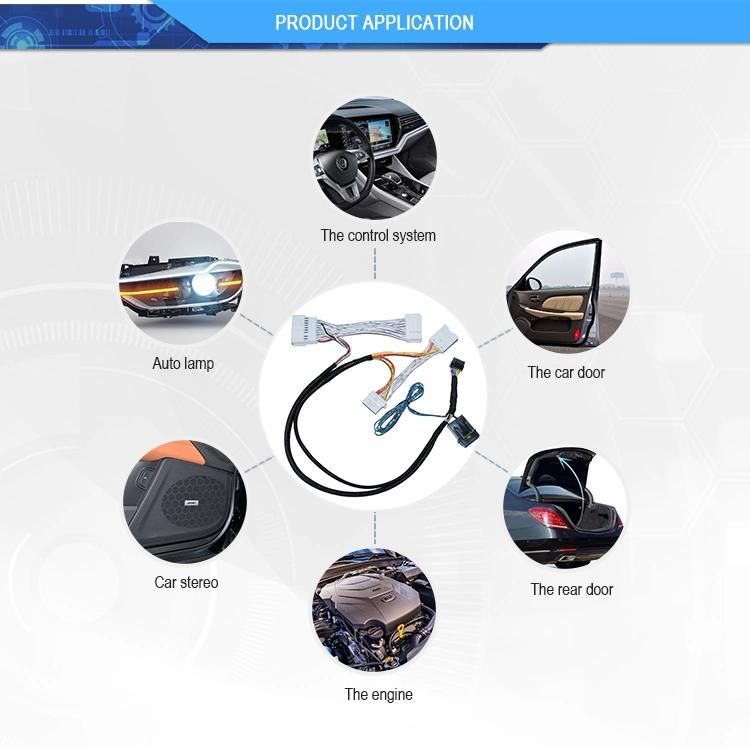 Professional Custom Power Window up and Down and Fold Application Wiring Wire Harness for Automotive