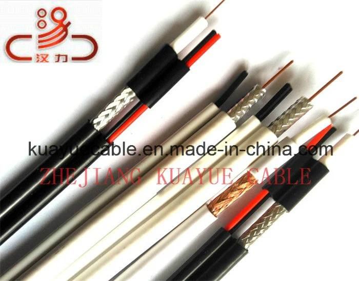 Coax Cable CCS Copper CCA CATV RG6 Rg58 Rg59 Rg11 Coaxial TV Signal Cable with RF Compression Connector