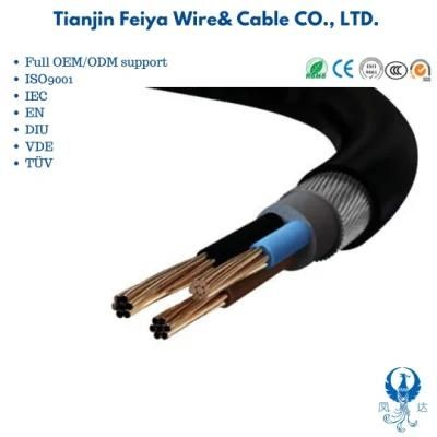 Medium Voltage N2xry Armored Cable Cu/XLPE/PVC/Swa/PVC Energy Cable