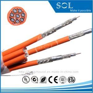 75ohm Communication 8 Cores Quad Coaxial Cable